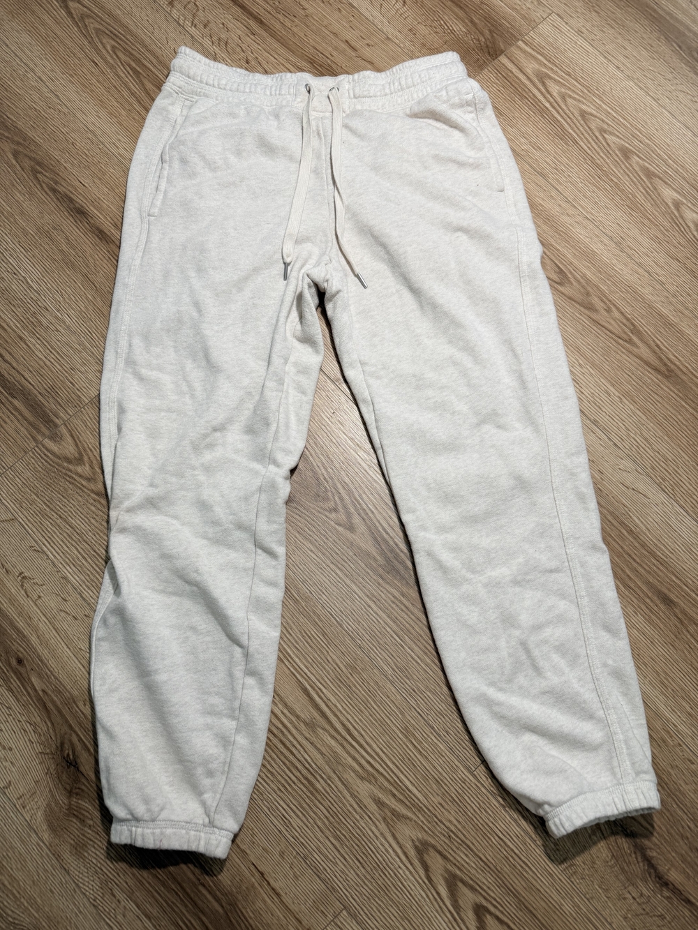aerie Light Cream Heather Jogger Sweatpants
